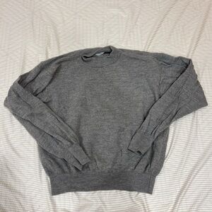 Marcello Mens Gray Wool Sweater XXL Made In Italy With Minor Holes